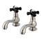 Kingston Brass KS1108PKX Basin Tap Faucet W/ Cross Handle, Brushed Nickel KS1108PKX - alternate 1